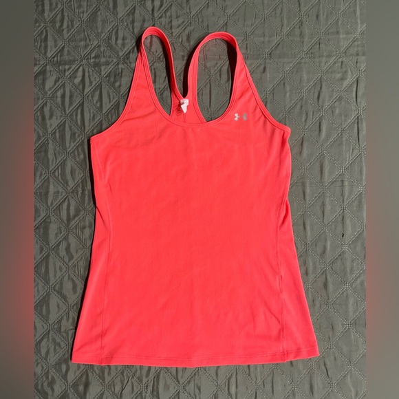 UNDER ARMOUR Womens' HEATGEAR ScoopTank with matching Sports Bra, EUC, sz Small - Picture 5 of 15
